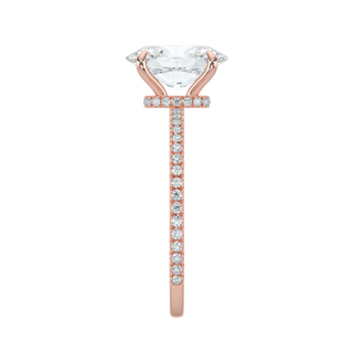 Orbit Oval LGD Solitaire Ring-Rose Gold