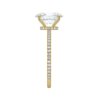 Orbit Oval LGD Solitaire Ring-Yellow Gold