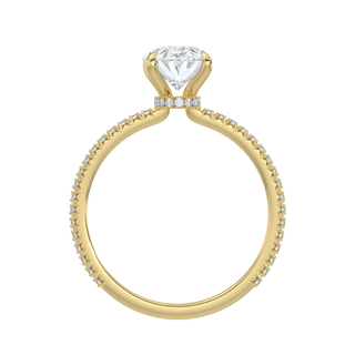 Orbit Oval LGD Solitaire Ring-Yellow Gold
