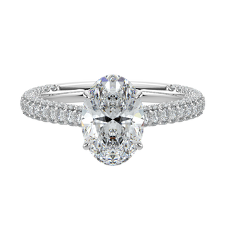 Twilight LGD Solitaire Ring-White Gold 