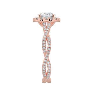 Dual Infinity LGD Solitaire Ring-Rose Gold