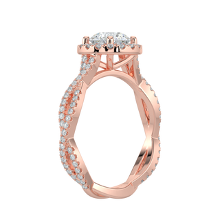 Dual Infinity LGD Solitaire Ring-Rose Gold