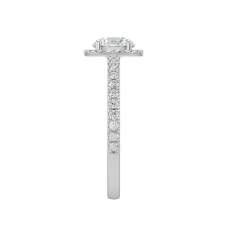 Wedding LGD Solitaire Ring-White Gold
