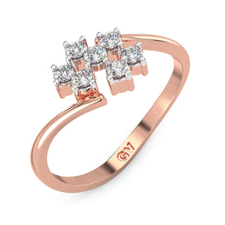 Twinkle Diamond Ring-Rose Gold