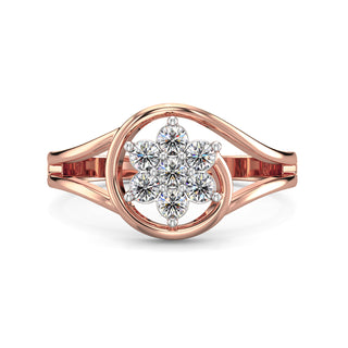 Wildflower Diamond Ring-Rose Gold