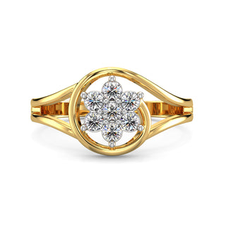 Wildflower Diamond Ring-Yellow Gold