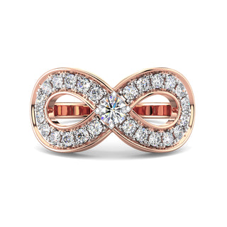 Illuminated Infinity Ring-Rose Gold