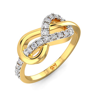 Infinity Promise Diamond Ring-Yellow Gold