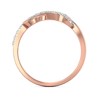 Infinity Promise Diamond Ring-Rose Gold