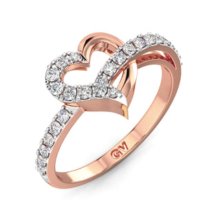 Heart's Symphony Ring-Rose Gold