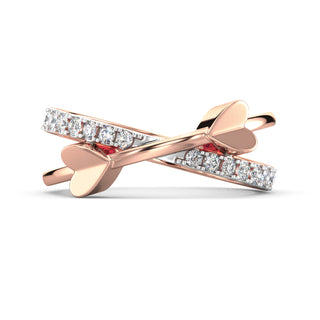 Heartbeat Diamond Ring-Rose Gold