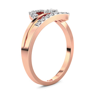 Starlit Diamond Ring-Rose Gold