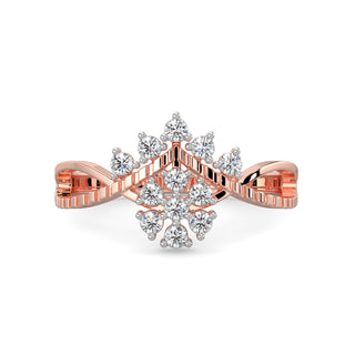 Flower Flame Ring-Rose Gold