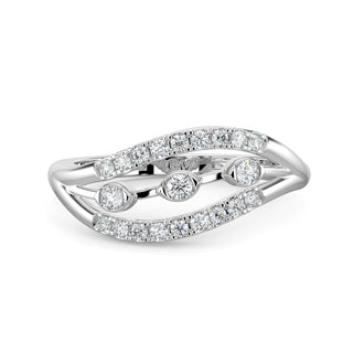 Dew Drop Ring-White Gold