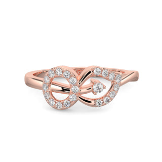 Petal Diamond Ring-Rose Gold