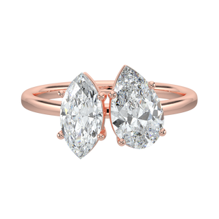 Luminous LGD Solitaire Ring-Rose Gold