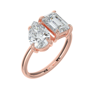 Sparkle LGD Solitaire Ring-Rose Gold