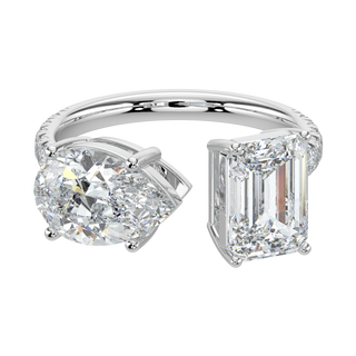 Glistening LGD Solitaire Ring-White Gold