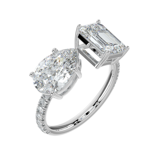 Glistening LGD Solitaire Ring-White Gold