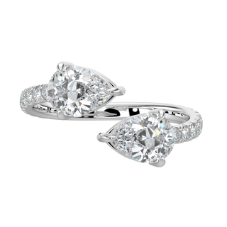 Blossom LGD Solitaire Ring-White Gold