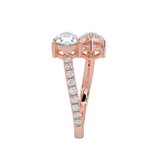 Blossom LGD Solitaire Ring-Rose Gold