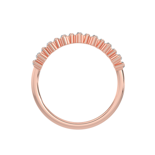Baguette Diamond Band-Rose Gold