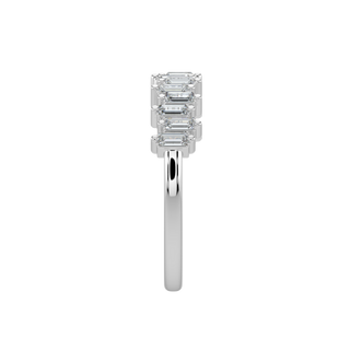 Baguette Diamond Band-White Gold