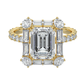 Vintage Emerald LGD Solitaire Ring-Yellow Gold