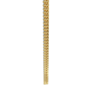 Sparkling Diamond Tennis Necklace-Yellow Gold