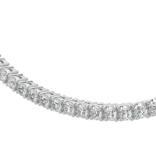 Cascade Diamond Tennis Necklace-White Gold