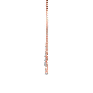 Sparkle Diamond Necklace-Rose Gold