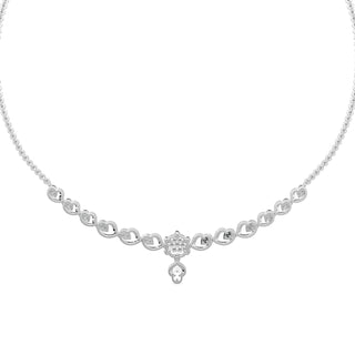 Enchanted Diamond Necklace-White Gold