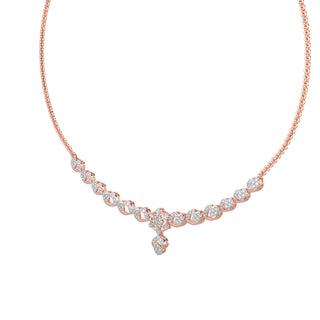 Enchanted Diamond Necklace-Rose Gold