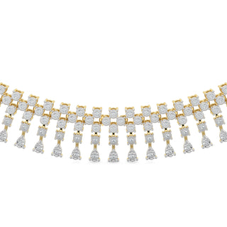 Moonlit Diamond Necklace-Yellow Gold