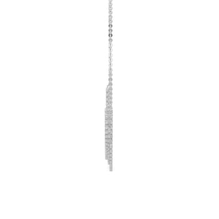 Moonlit Diamond Necklace-White Gold