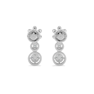 Daisy Dreams Diamond Earrings-White Gold