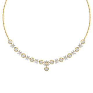 Daisy Dreams Diamond Necklace-Yellow Gold