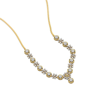 Daisy Dreams Diamond Necklace-Yellow Gold
