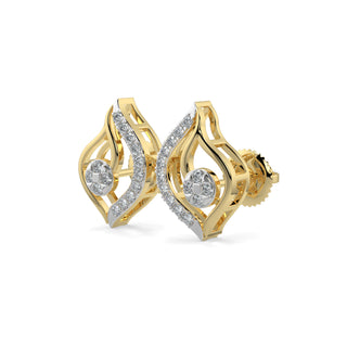 Aurora Studs-Yellow Gold