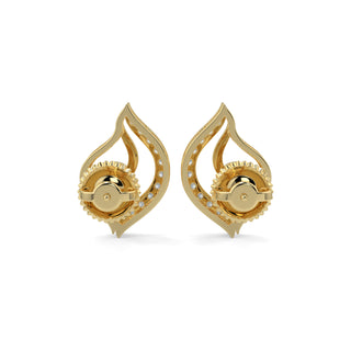 Aurora Studs-Yellow Gold