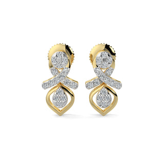 Twilight Drop Earrings-Yellow Gold
