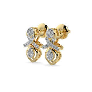 Twilight Drop Earrings-Yellow Gold
