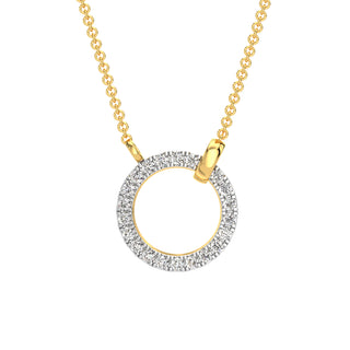 Luna Diamond Chain Necklace-Yellow Gold