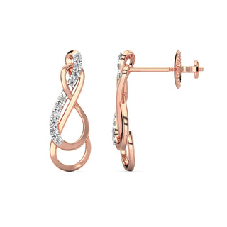 Petite Diamond Earrings-Rose Gold