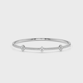 Sparkling Diamond Bracelet-White Gold