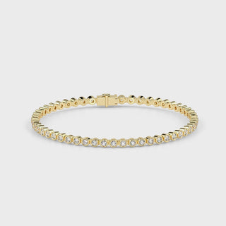 Round Tennis LGD Bracelet-Yellow Gold