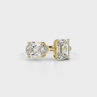 Glistening LGD Solitaire Ring-Yellow Gold