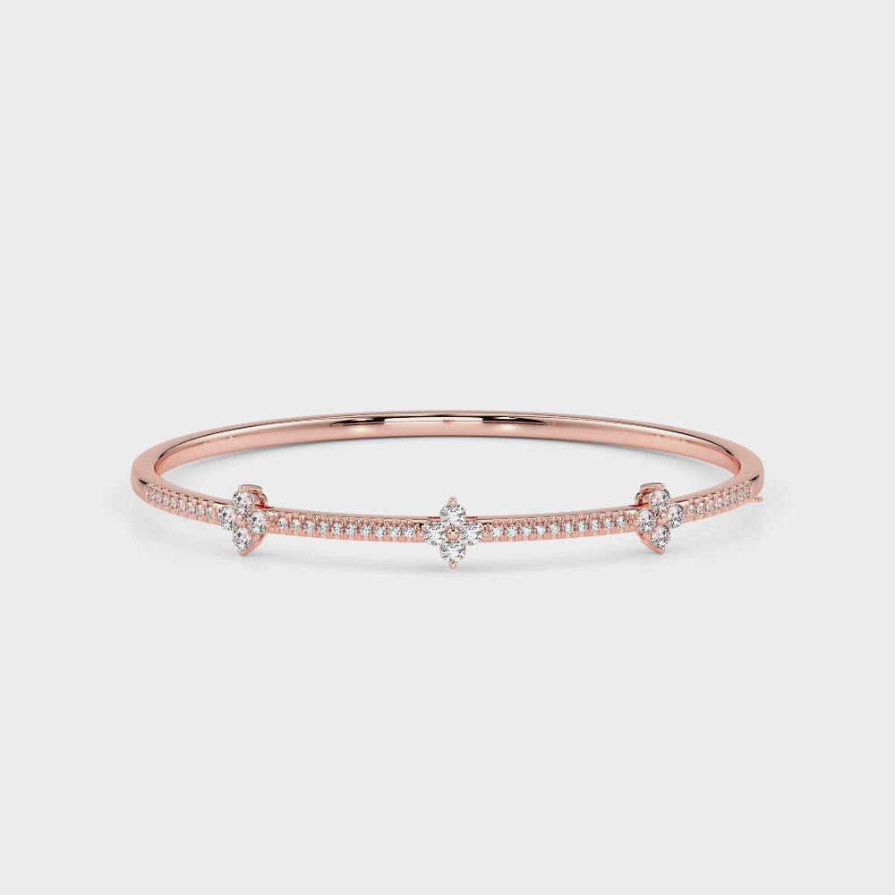 Sparkling Diamond Bracelet-Rose Gold