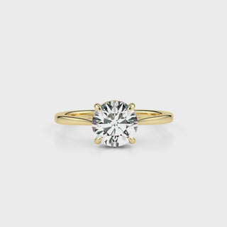 Serene LGD Solitaire Ring-Yellow Gold