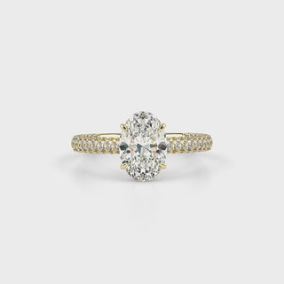 Twilight LGD Solitaire Ring-Yellow Gold